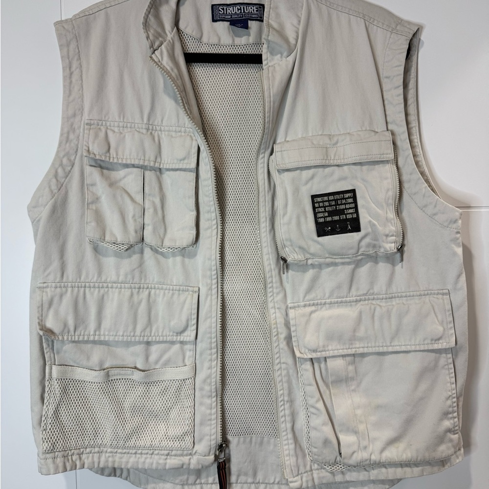 Structure Men's Light Tan Utility Vest